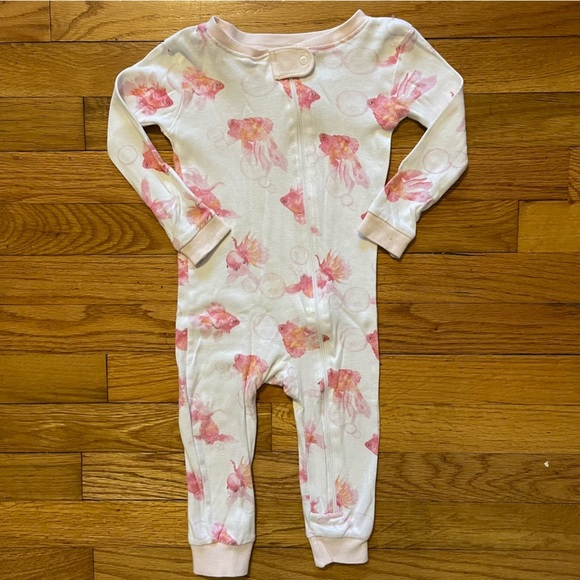 Burt’s Bees | Goldfish Bubble Footless Zippered Pjs | 18 mo - Picture 1 of 6